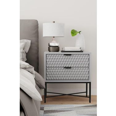 Milo Nightstand In Light Gray