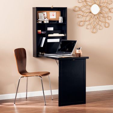 Minford Foldinout Convertible Desk In Black