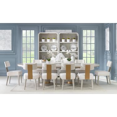 Miramar Oval Dining Room Set In Oyster