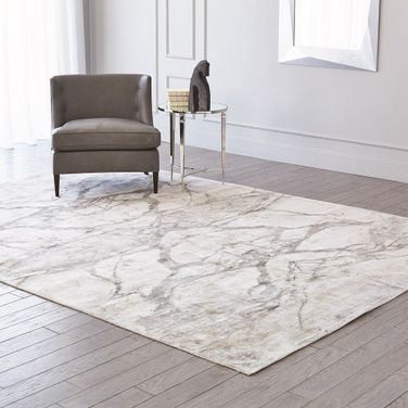 Mirror Match Marble 9 x 12 Rug In Neutrals