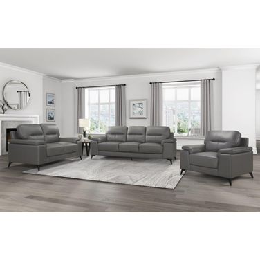 Mischa Dark Gray Living Room Set