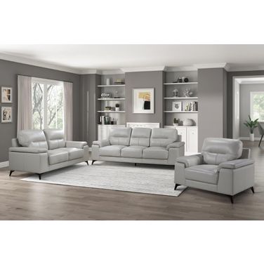 Mischa Silver Gray Living Room Set