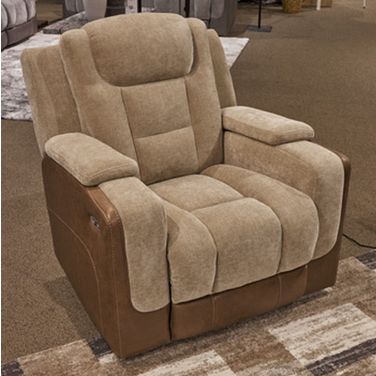 Mixed Momentum Power Recliner In Brownstone