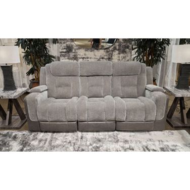 Mixed Momentum Power Reclining Sofa In Shadow