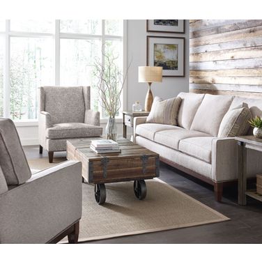 Modern Classics Brown Industrial Cart Occasional Table Set