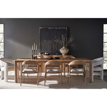 Modern Dining Room Set In Natural Oak