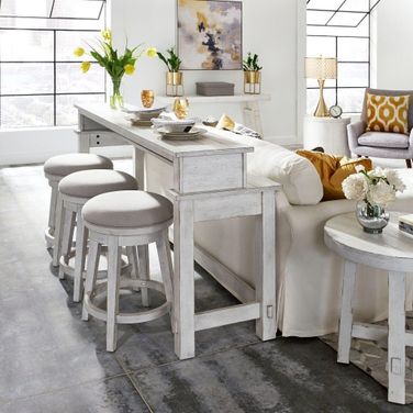 Modern Farmhouse White Bar Set