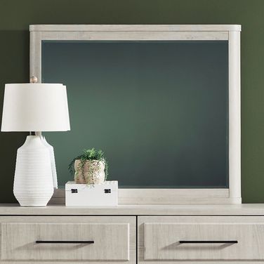 Modern Play Landscape Mirror In Natural White