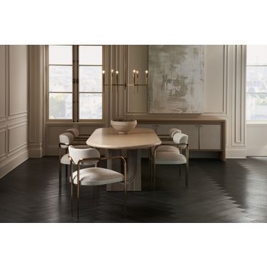 Modern Principles Emphasis Dining Set In Oak