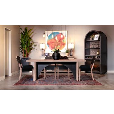 Modern Rectangular Arch Dining Room Set In Desert Plain