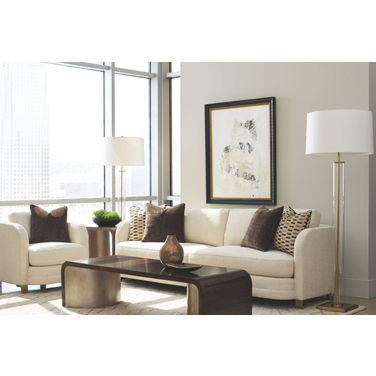 Modern Streamline Waterfall Occasional Table Set