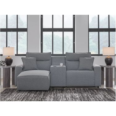 Modmax 3-Piece Power Reclining Sectional with LAF Chaise In Salt and Pepper