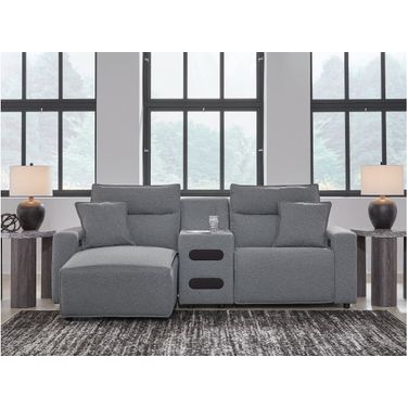 Modmax 3-Piece Power Reclining Sectional with LAF Chaise In Salt and Pepper