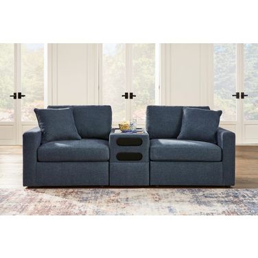 Modmax 3-Piece Sectional Loveseat With Audio System In Ink