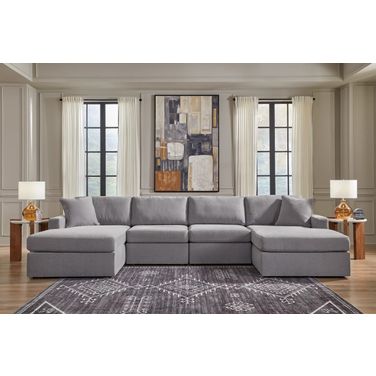 Modmax 4-Piece Sectional with Chaise In Granite