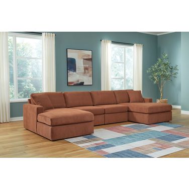 Modmax 4-Piece Sectional With Chaise In Spice