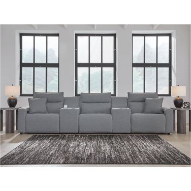 Modmax 5-Piece Power Reclining Sectional In Salt & Pepper