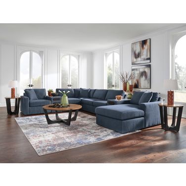 Modmax 8-Piece Sectional with Audio System and Chaise In Ink