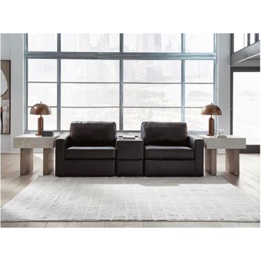 ModMax II 3-Piece Sectional Sofa with Storage Console In Black