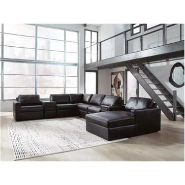 ModMax II 8-Piece RAF Sectional with Chaise and Audio Consoles In Black