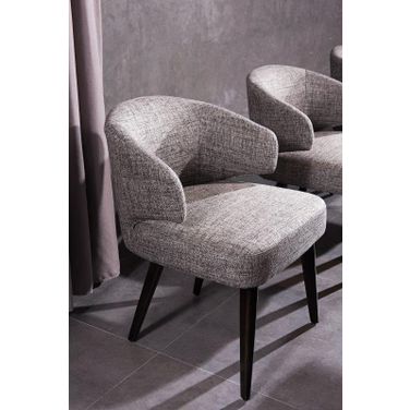 Modrest Carlton Modern Grey Fabric Dining Chair