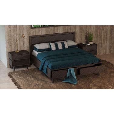 Modrest Roger Queen Mid-Century Acacia Bed