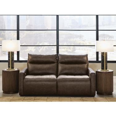 Modz 2-Piece Power Reclining Sectional Loveseat In Chocolate