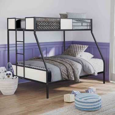 Molton Twin Over Full Metal Bunk Bed In Black
