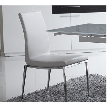 Monique White Stackable Dining Chair Set of 2