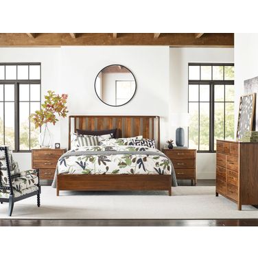 Monogram Bedroom Set In Walnut