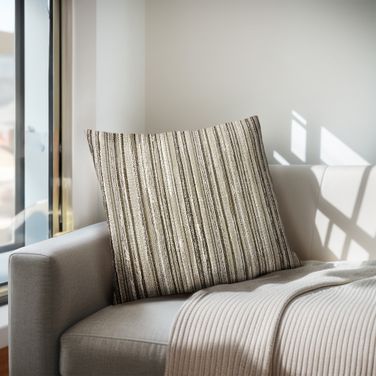 Monte Square Stripe Pillow In Stripe and Multi