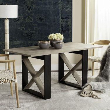 Monty Light Gray Wood Dining Room Set