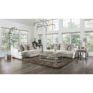 Moorpark Living Room Set In Off White