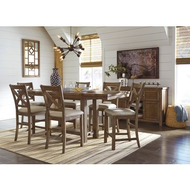 Moriville Extendable Counter Height Dining Room Set