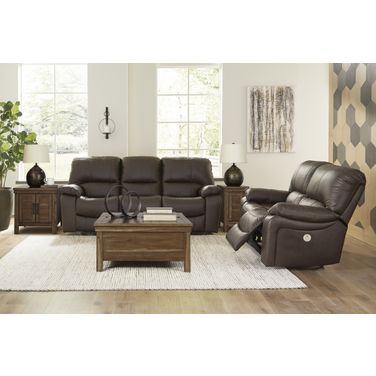 Moriville Grayish Brown Lift Top Occasional Table Set