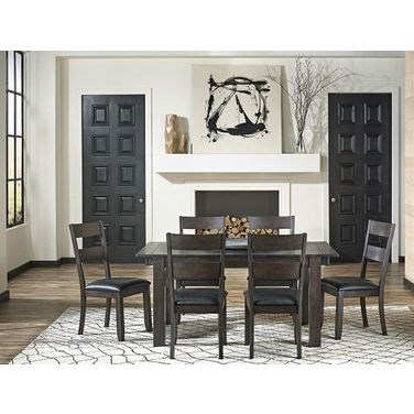 Mariposa Warm Gray 100" Extendable Rectangular Leg Dining Room Set
