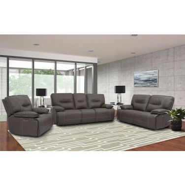 Spartacus Haze Dual Power Reclining Living Room Set with Power Headrest