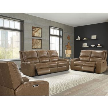 Swift Bourbon Dual Power Reclining Living Room Set