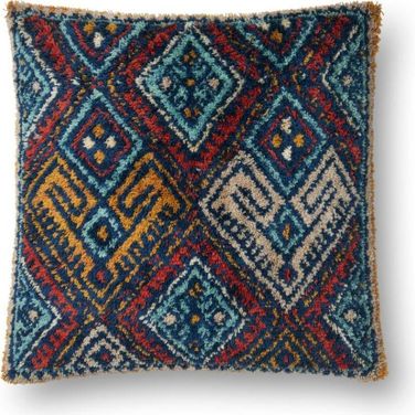 Loloi P0591 Multi 22" x 22" Cover w/Down Pillow