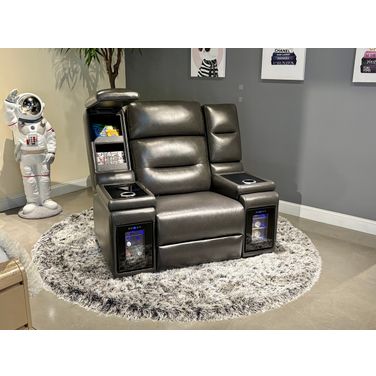 Mvp Blanche Power Recliner with Power Headrest In Black