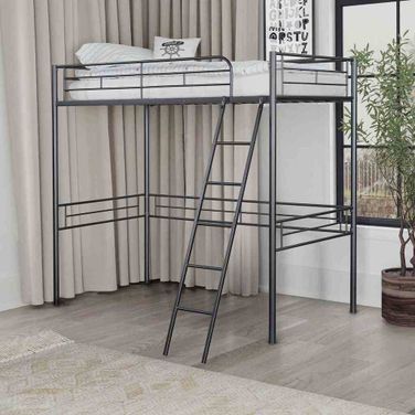 Myles Twin Loft Bed In Black