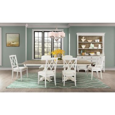 Myra Paperwhite X Back Upholstered Arm Chair Set Of 2