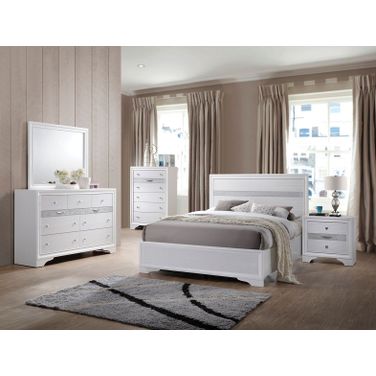 Naima White Twin Platform Storage Bed