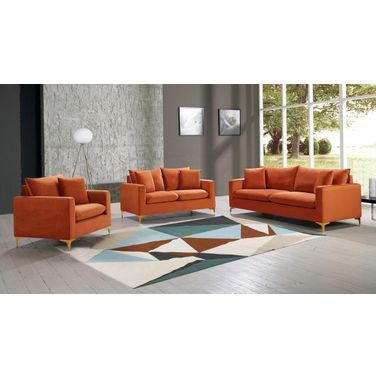Naomi Living Room Set In Cognac