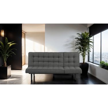 Napervill Futon Sofa In Dark Gray