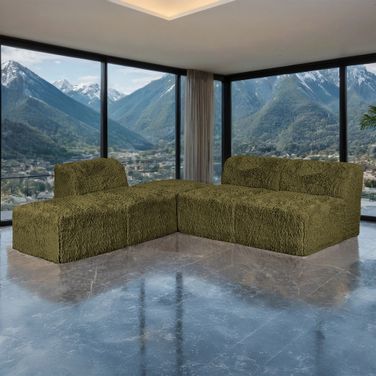 Nappi L-Sectional A In Olive Green