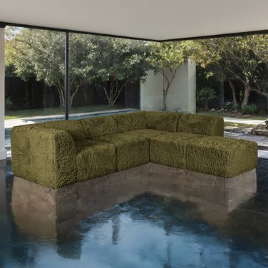Nappi L-Sectional B In Olive Green