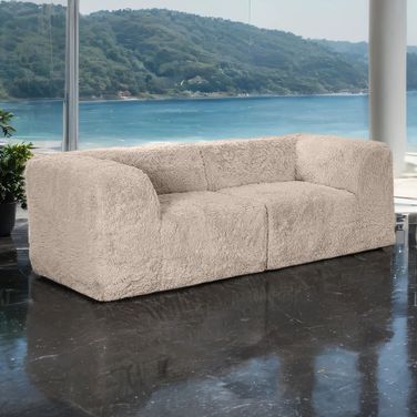 Nappi Loveseat In Taupe