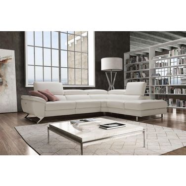 Natalia Right Hand Facing Sectional In White