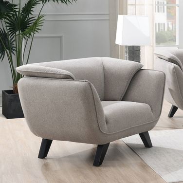 Nayeli Chair In Linen And Brown